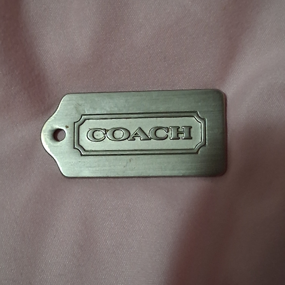 Coach Metal Silver Keychain/bag Charm 2"